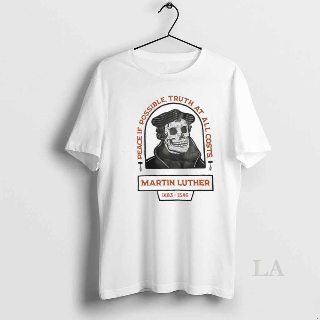 Original Martin Luther Skull Peace If Possible Truth At All Costs