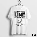 Original May The Line Be With You Ornaments
