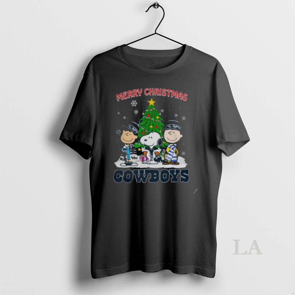 Original Merry Christmas Cowboys Football X Peanuts Characters Logo 2024