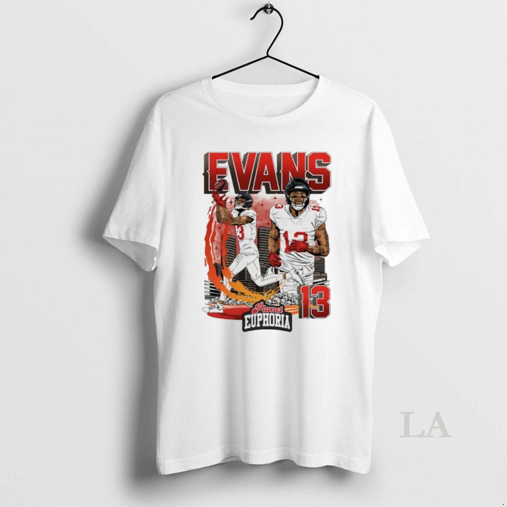 Original Mike Evans 13 Tampa Bay Buccaneers Football Skyline