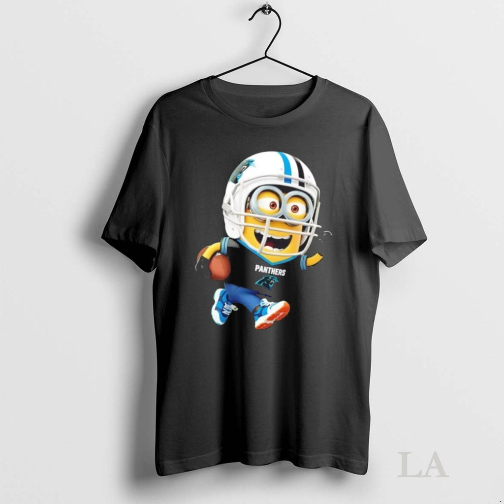 Original Minions Is Holding A Ball And Smiling At Carolina Panthers