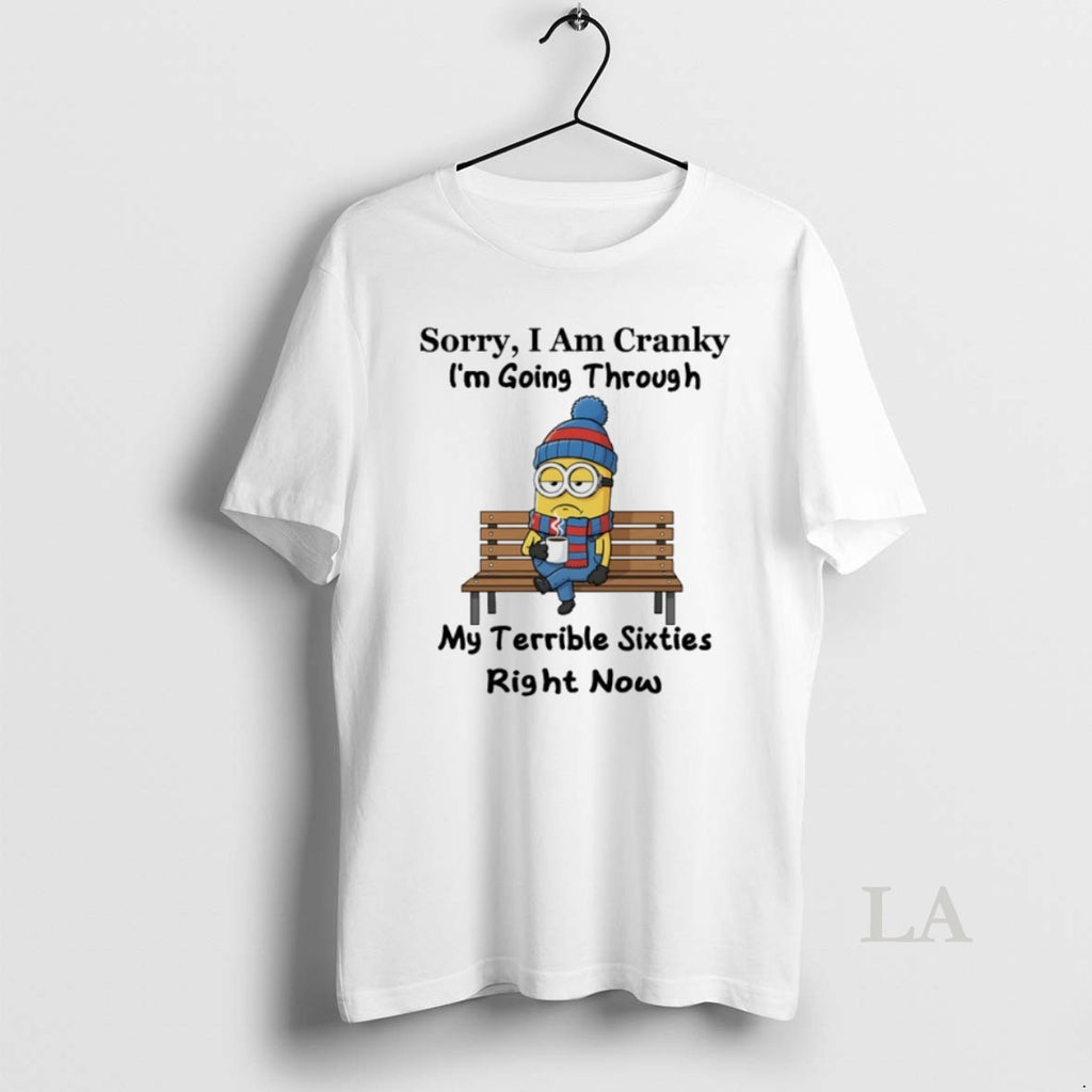 Original Minions Sorry I Am Cranky Im Going Through My Terrible Sixties Right Now