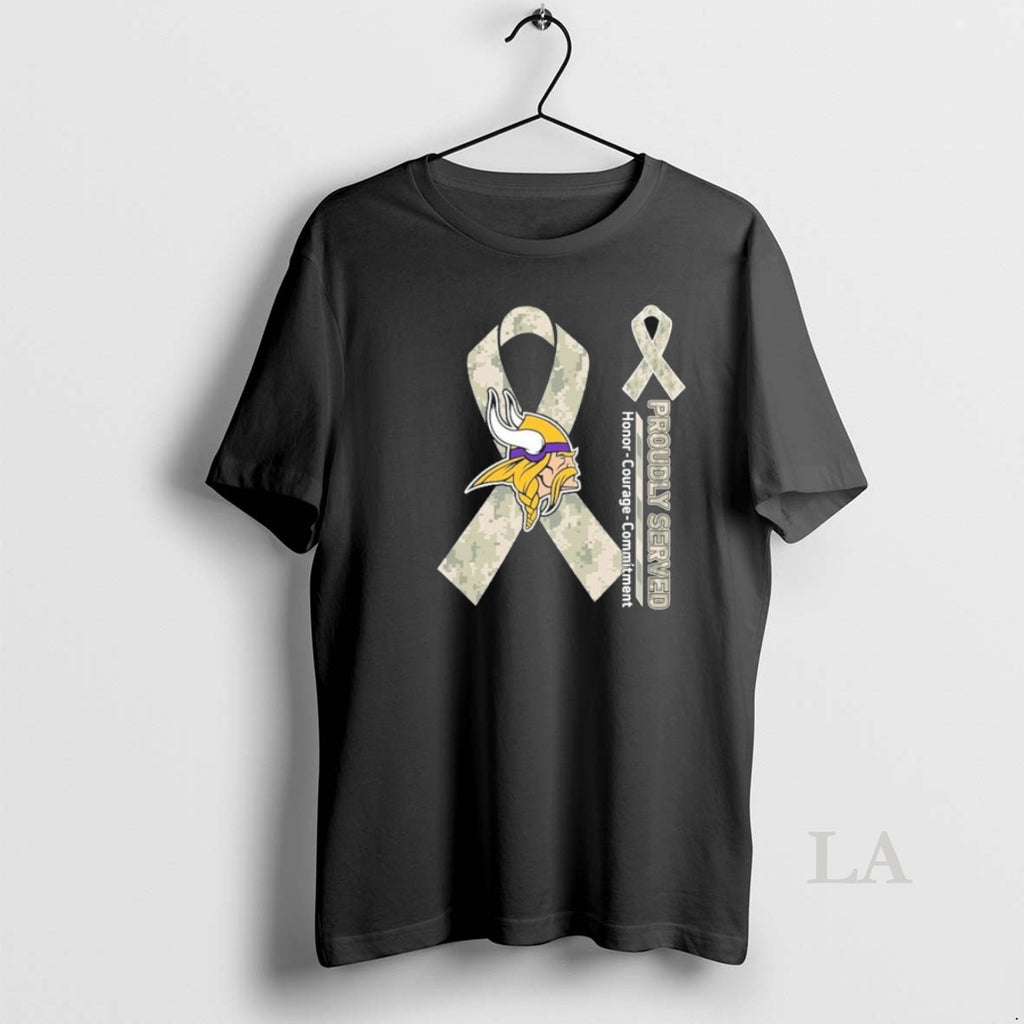 Original Minnesota Vikings Proudly Served Honor Courage Commitment