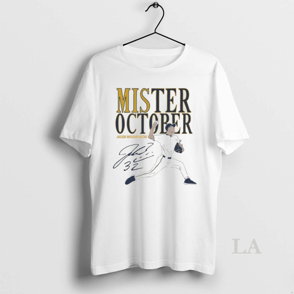Original Mis Ter October Jacob Misiorowski Milwaukee Brewers Signature