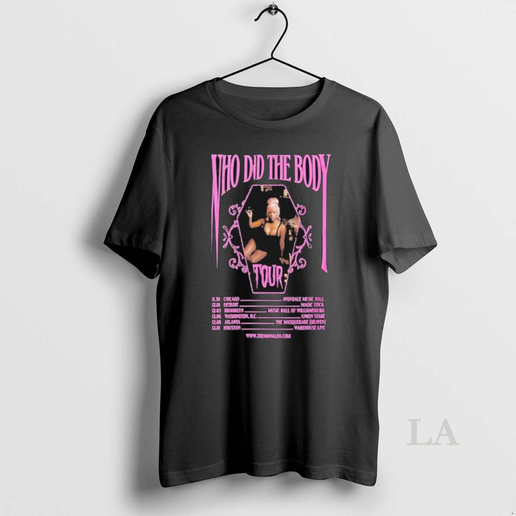 Original Monaleo Who Did The Body Tour December 2025 Tour Dates Gothic Coffin Pink Black