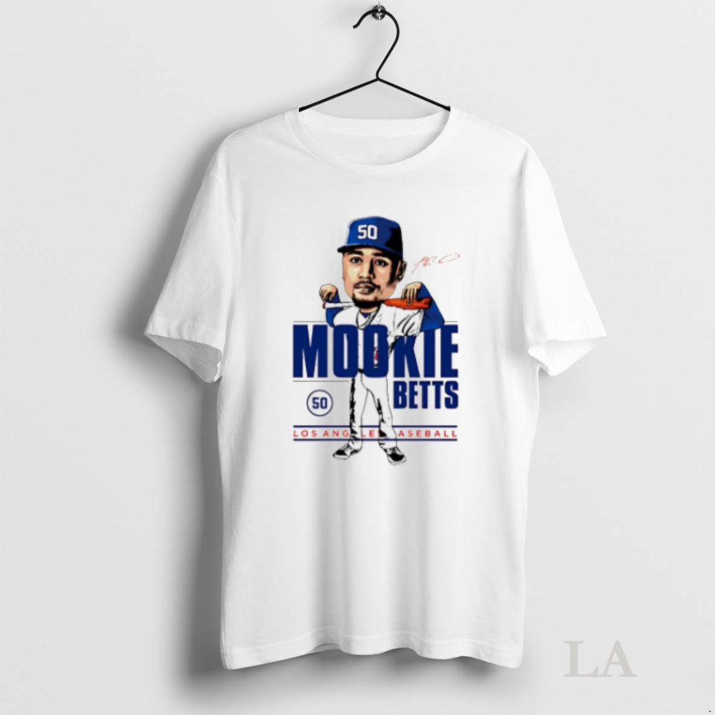 Original Mookie Betts Los Angeles Dodgers Caricature 2025