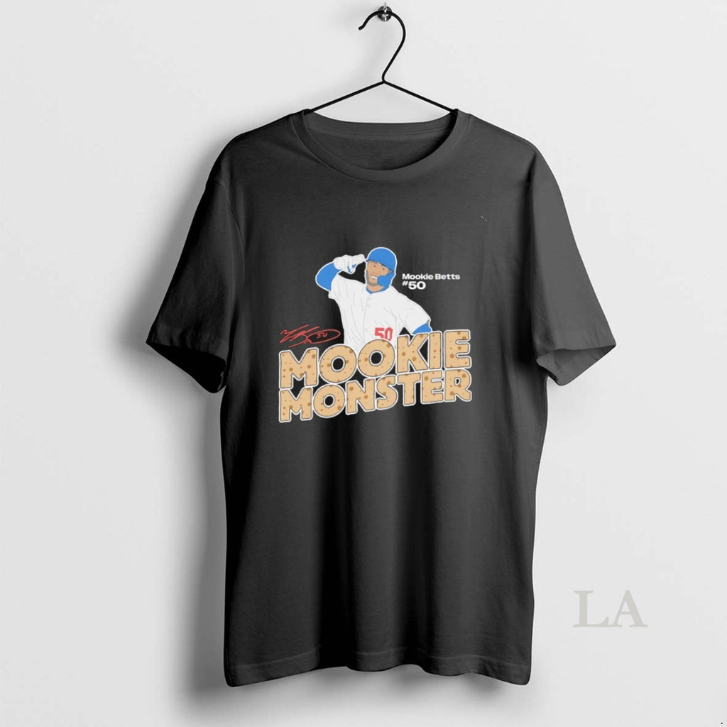 Original Mookie Monster Mookie Betts 50 Los Angeles Dodgers Signature