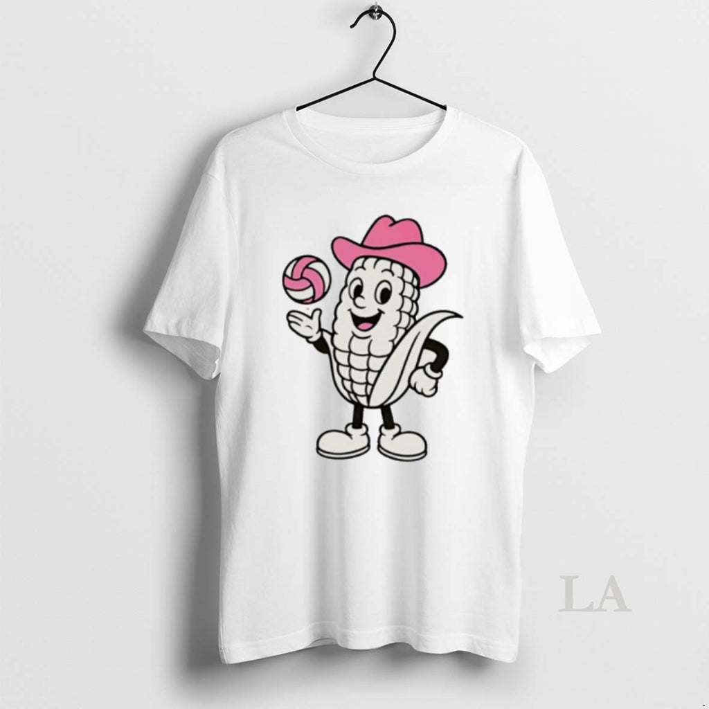 Original Nebraska Huskers Pink Volleyball Mascot