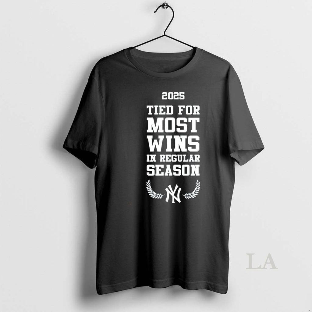 Original New York Yankees Mlb Tied For Most Wins In Regular Season 2025 Logo