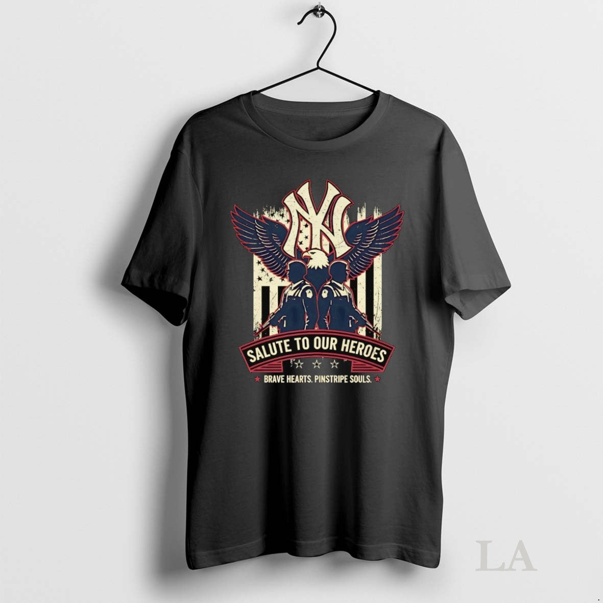 Original New York Yankees Salute To Our Heroes Brave Hearts