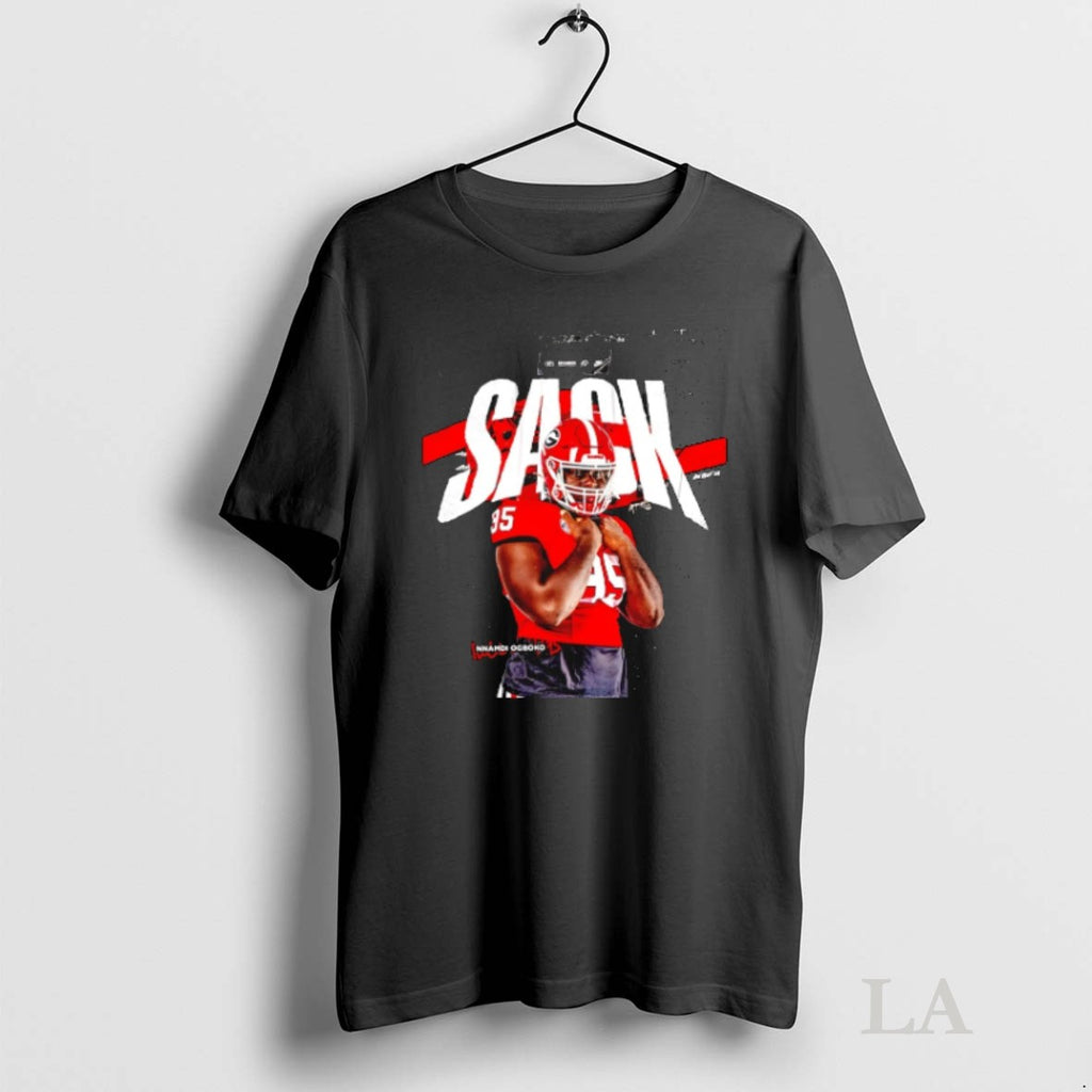 Original Nnamdi Ogboko Sack Georgia Bulldogs How Bout Em Graphic