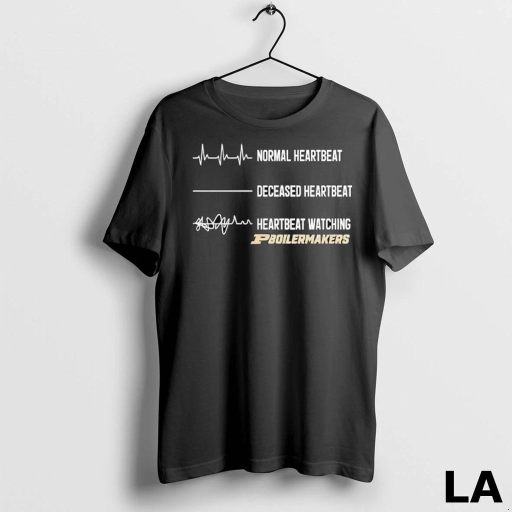 Original Normal Heartbeat Deceased Heartbeat Heartbeat Watching Purdue Boilermakers Ladies