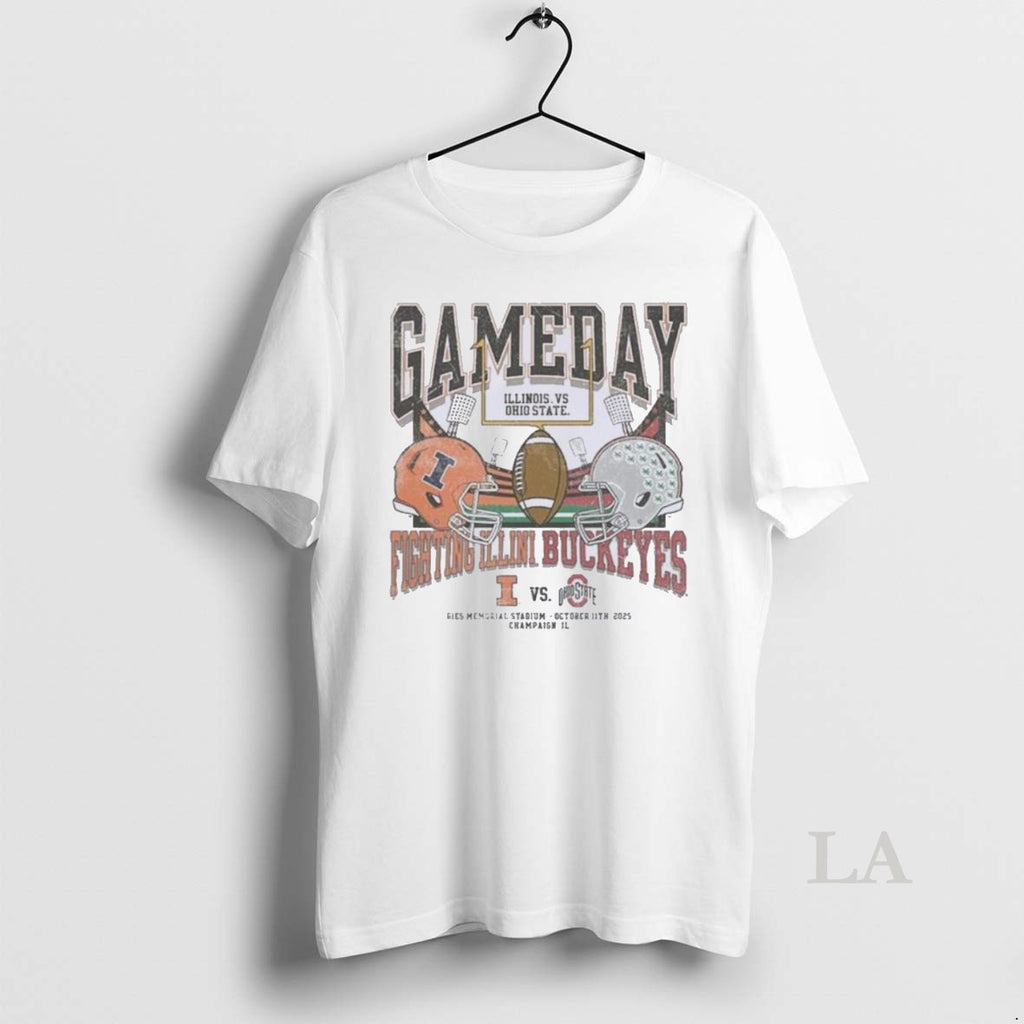 Original Osu Vs Illinois 2025 Gameday Matchup Helmet