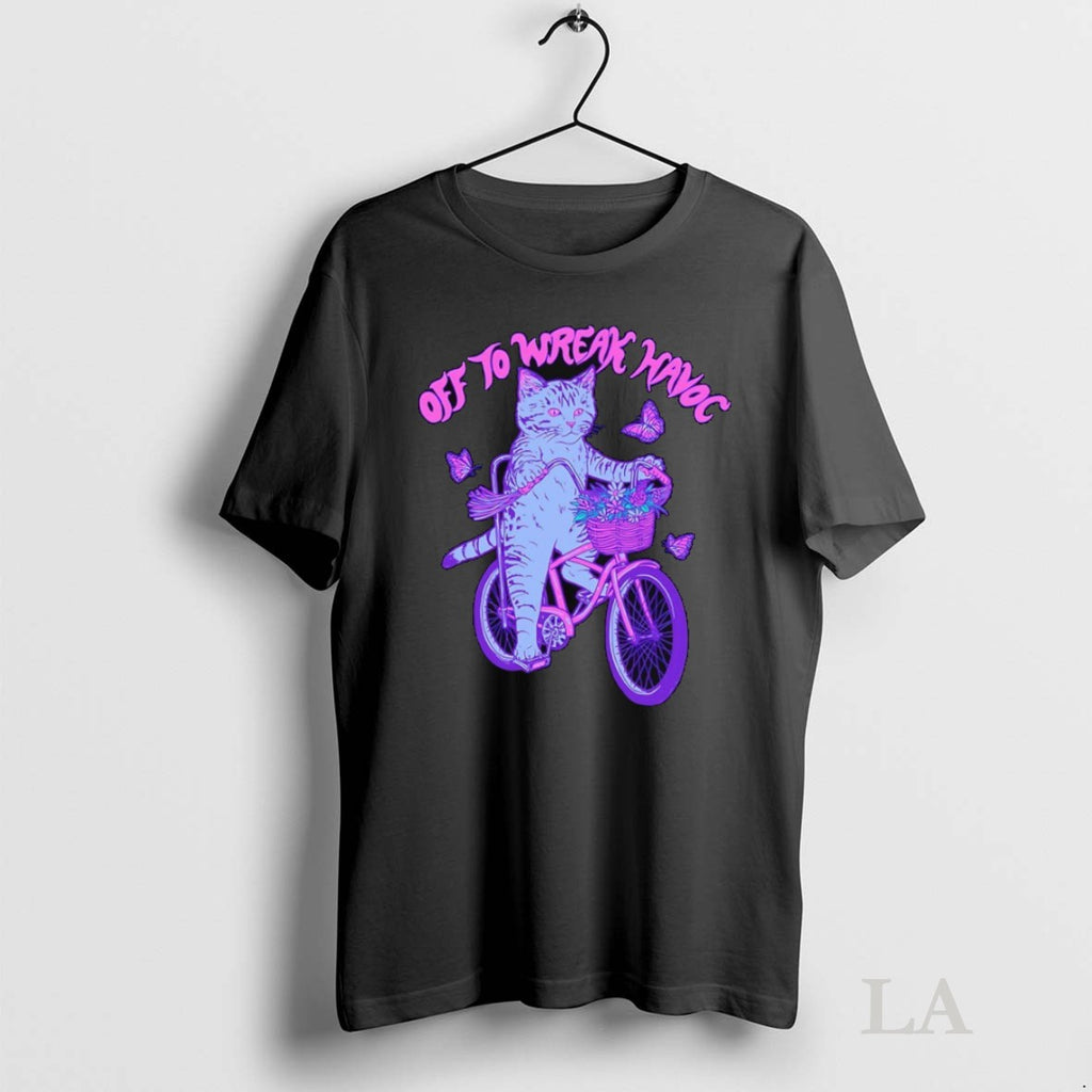 Original Off To Wreak Havoc Cat Riding
