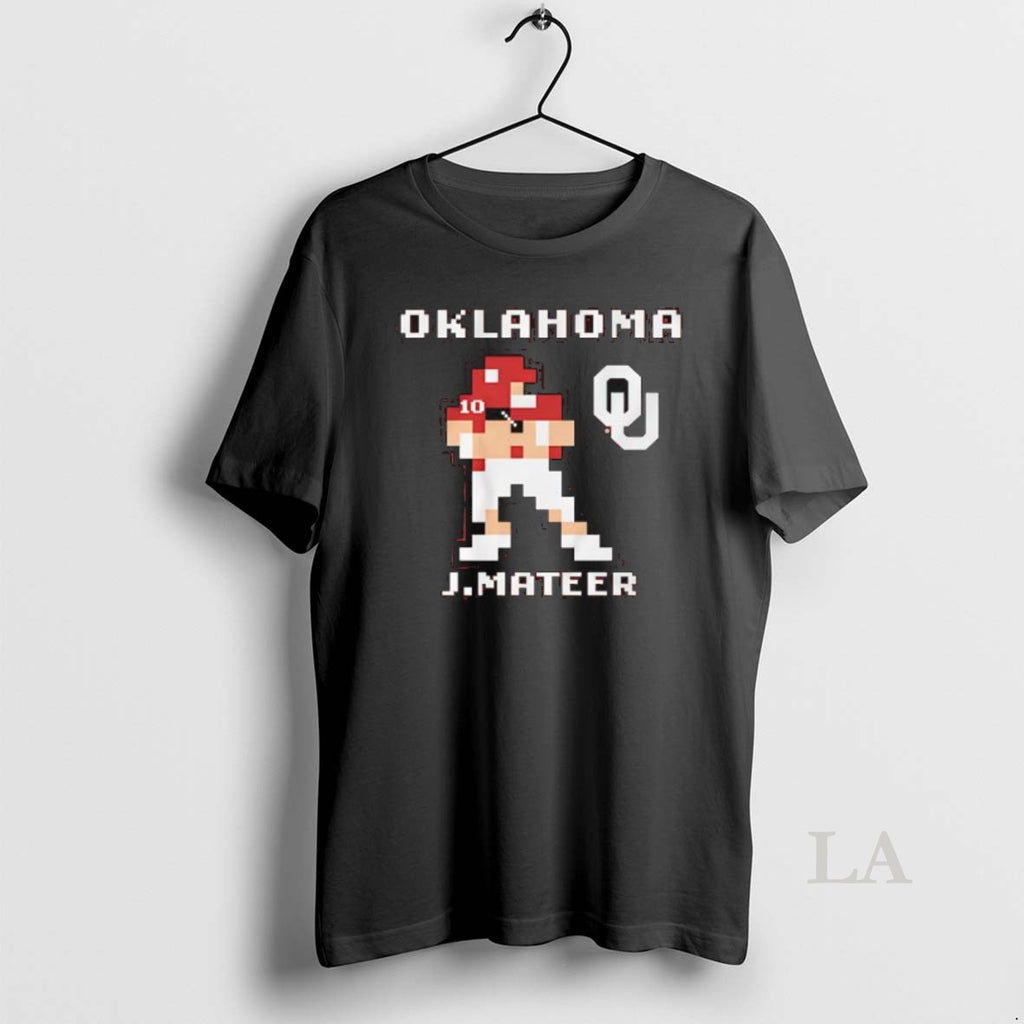 Original Oklahoma Football John Mateer Retro Baller Graphic