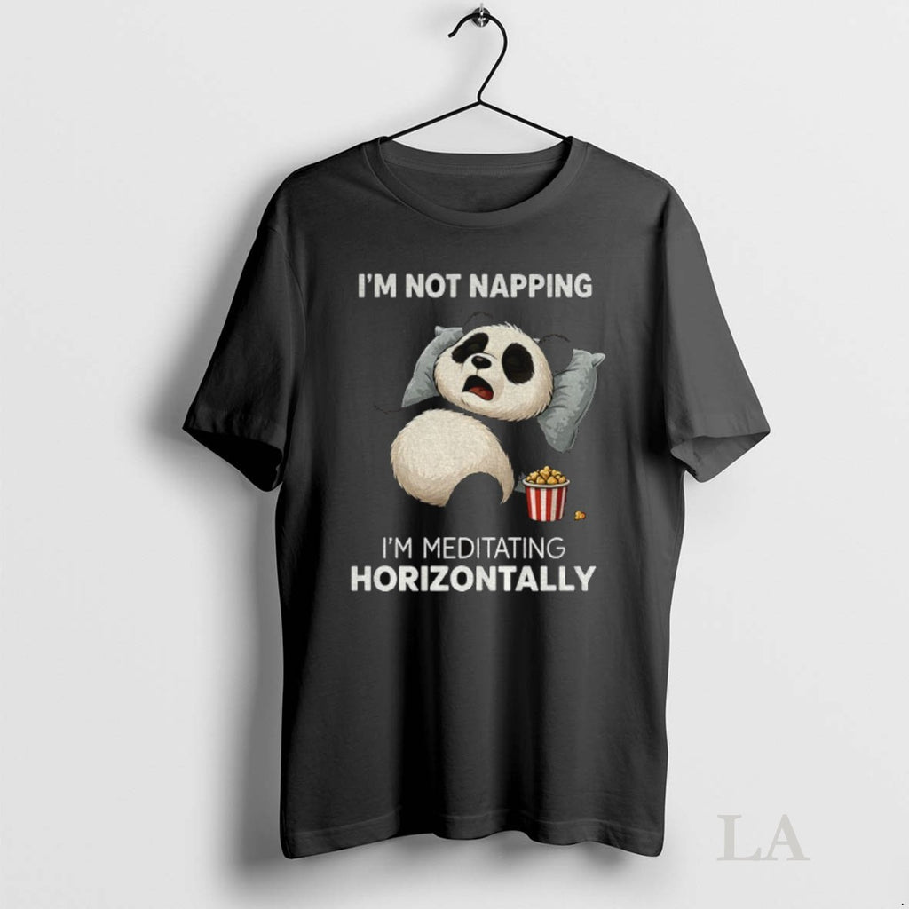 Original Panda Popcorn Im Not Napping Im Meditating Horizontally