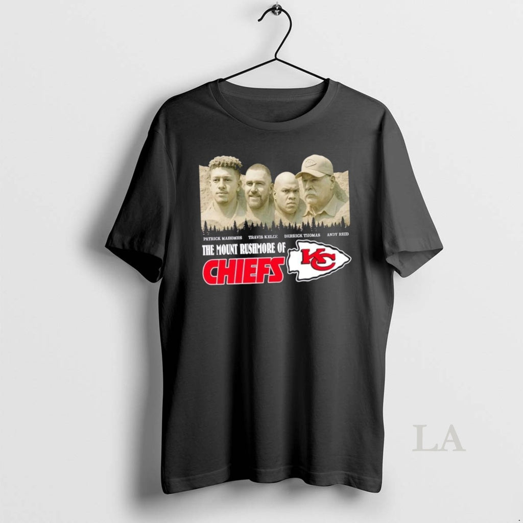 Original Patrick Mahomes Travis Kelce Derrick Thomas Andy Reid The Mount Rushmore Of Kansas City