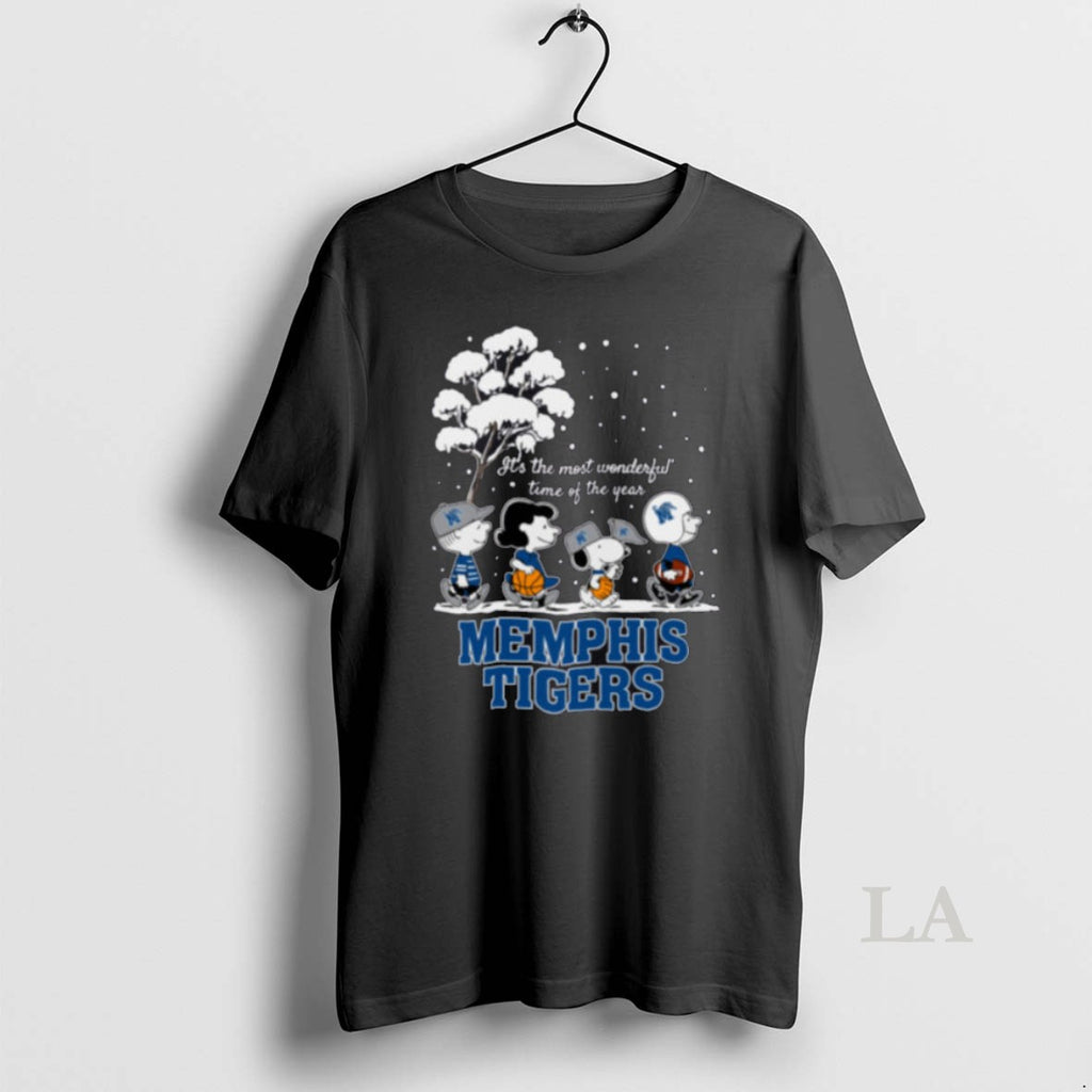 Original Peanuts Memphis Tigers Winter Its The Most Wonderful Time Of The Year