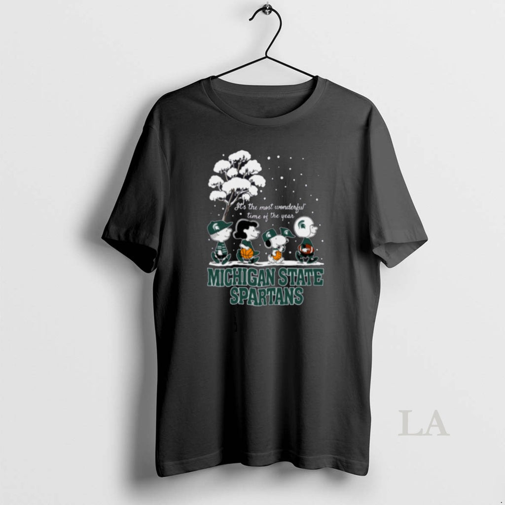 Original Peanuts Michigan State Spartans Winter Its The Most Wonderful Time Of The Year