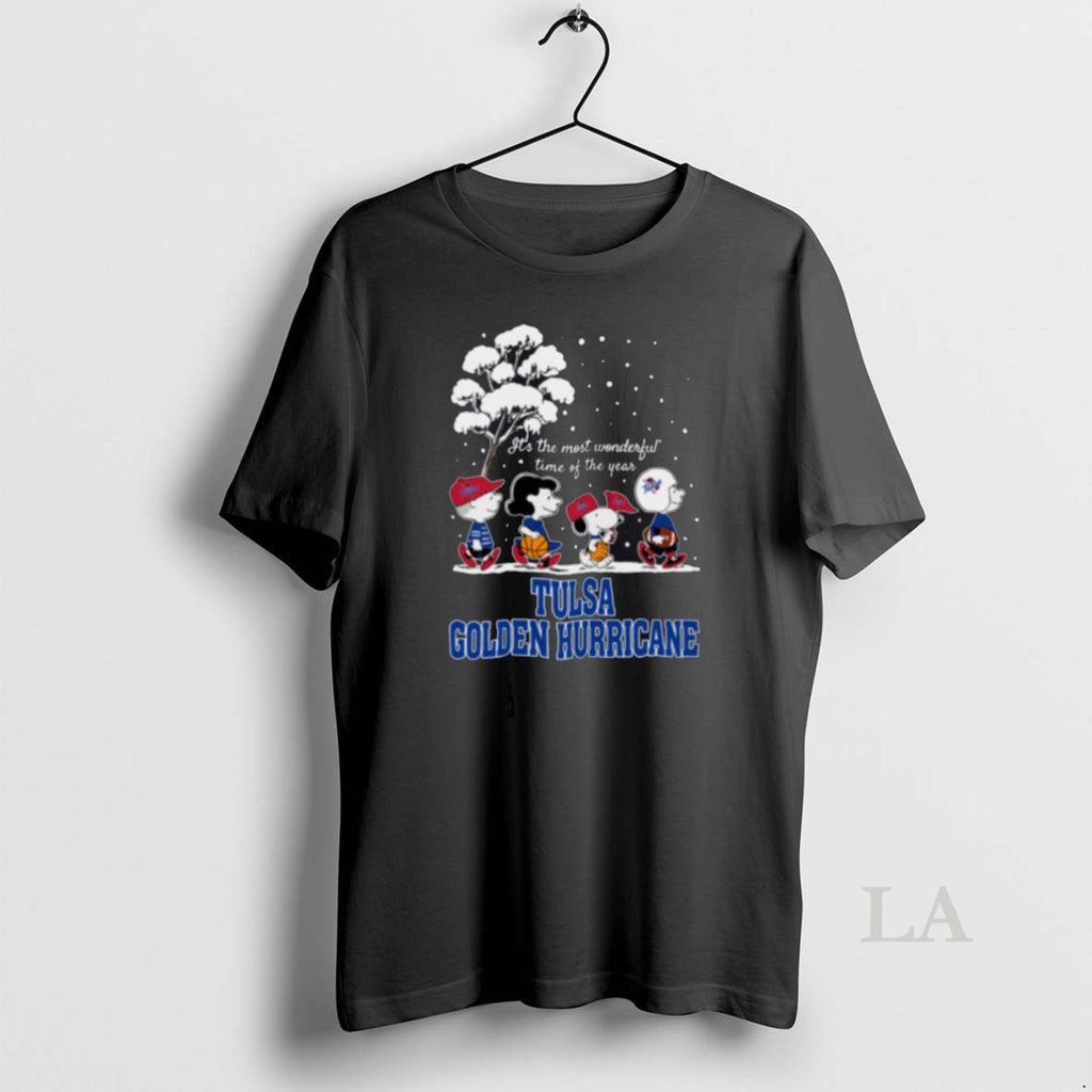 Original Peanuts Tulsa Golden Hurricane Winter Its The Most Wonderful Time Of The Year