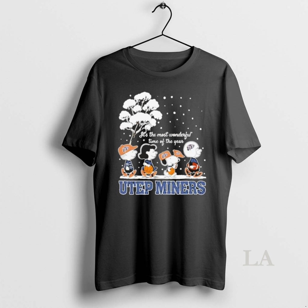 Original Peanuts Utep Miners Winter Its The Most Wonderful Time Of The Year 2025