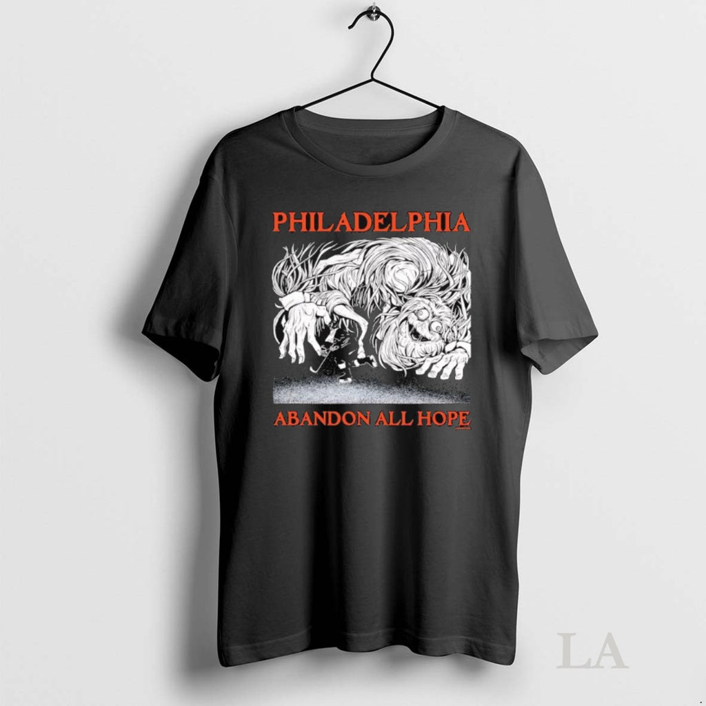 Original Philadelphia Abandon All Hope Philadelphia Flyer Hockey Player