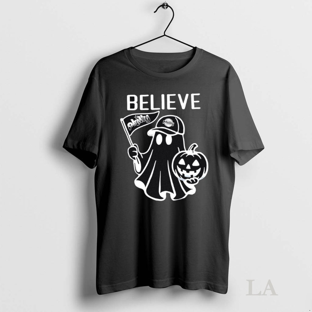Original Philadelphia Phillies Red October Halloween Believe Ghost