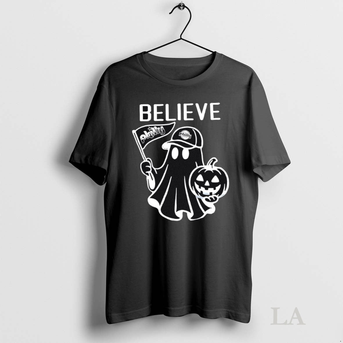 Original Philadelphia Phillies Red October Halloween Believe Ghost