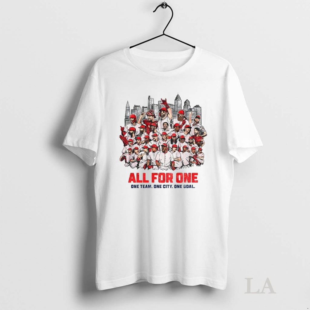 Original Philadelphia Phillies Red October All For One One Team One City One Goakl