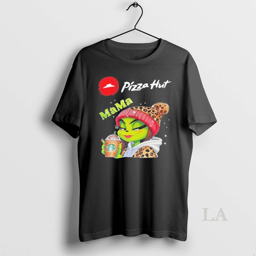 Original Pizza Hut Logo Mama Grinch Drink Coffee