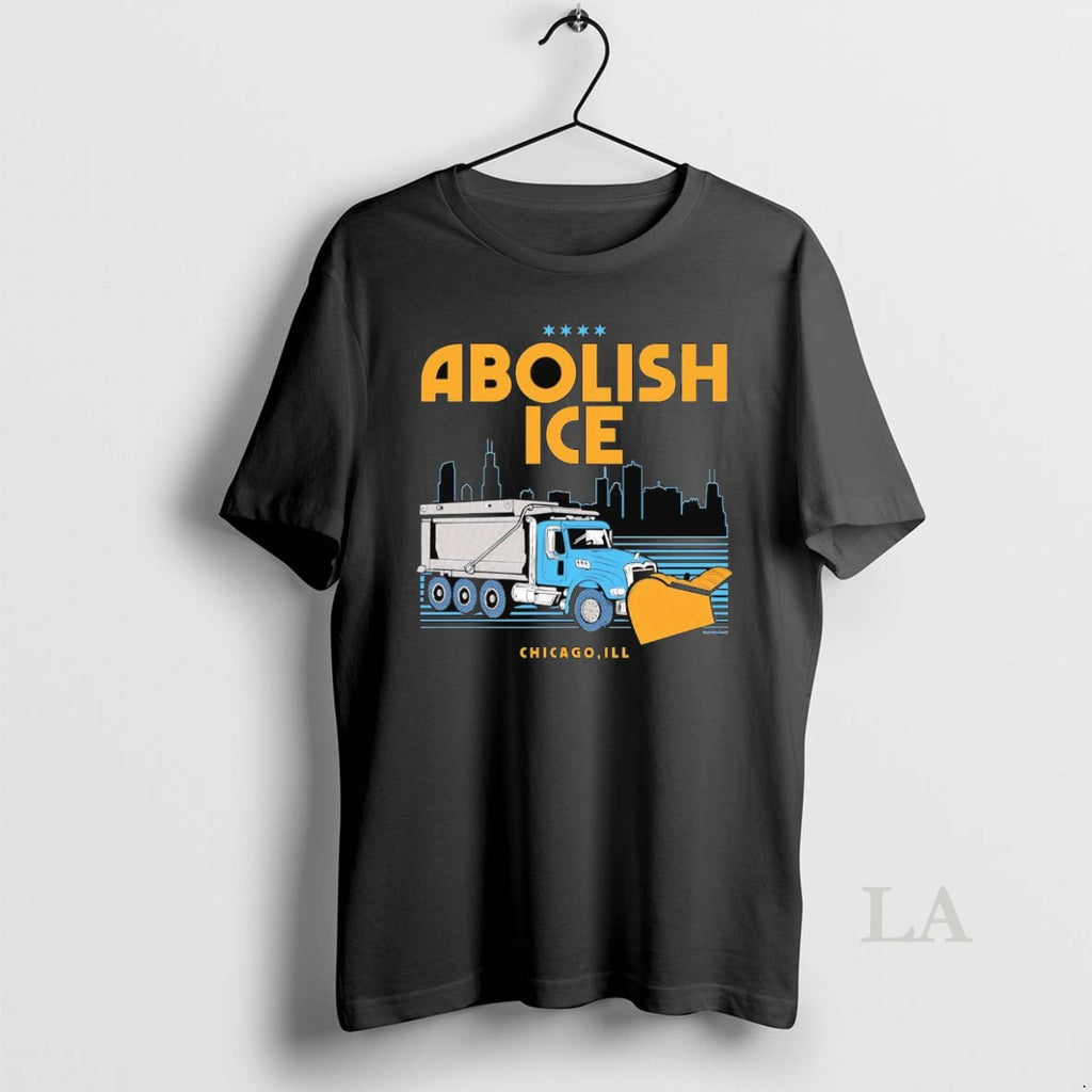Original Plow Trucks Abolish Ice Chicago Skyline