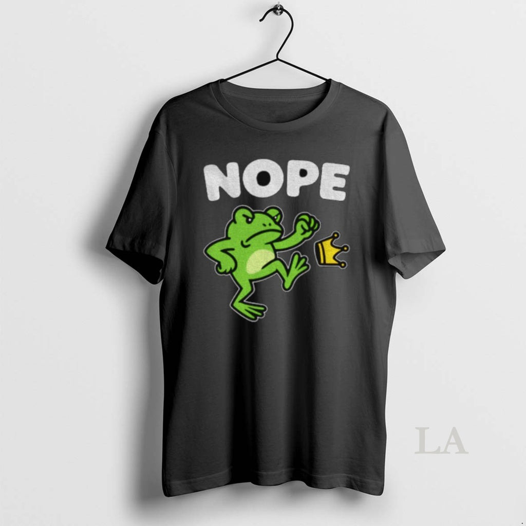 Original Portland Frog Protest Funny Frog Kicking Crown No Kings
