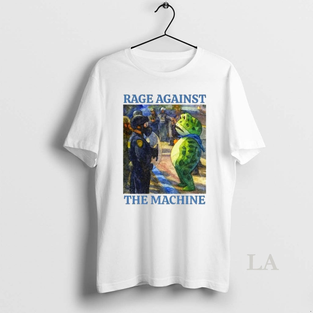 Original Portland Frog Protest Rage Against The Machine Art Political