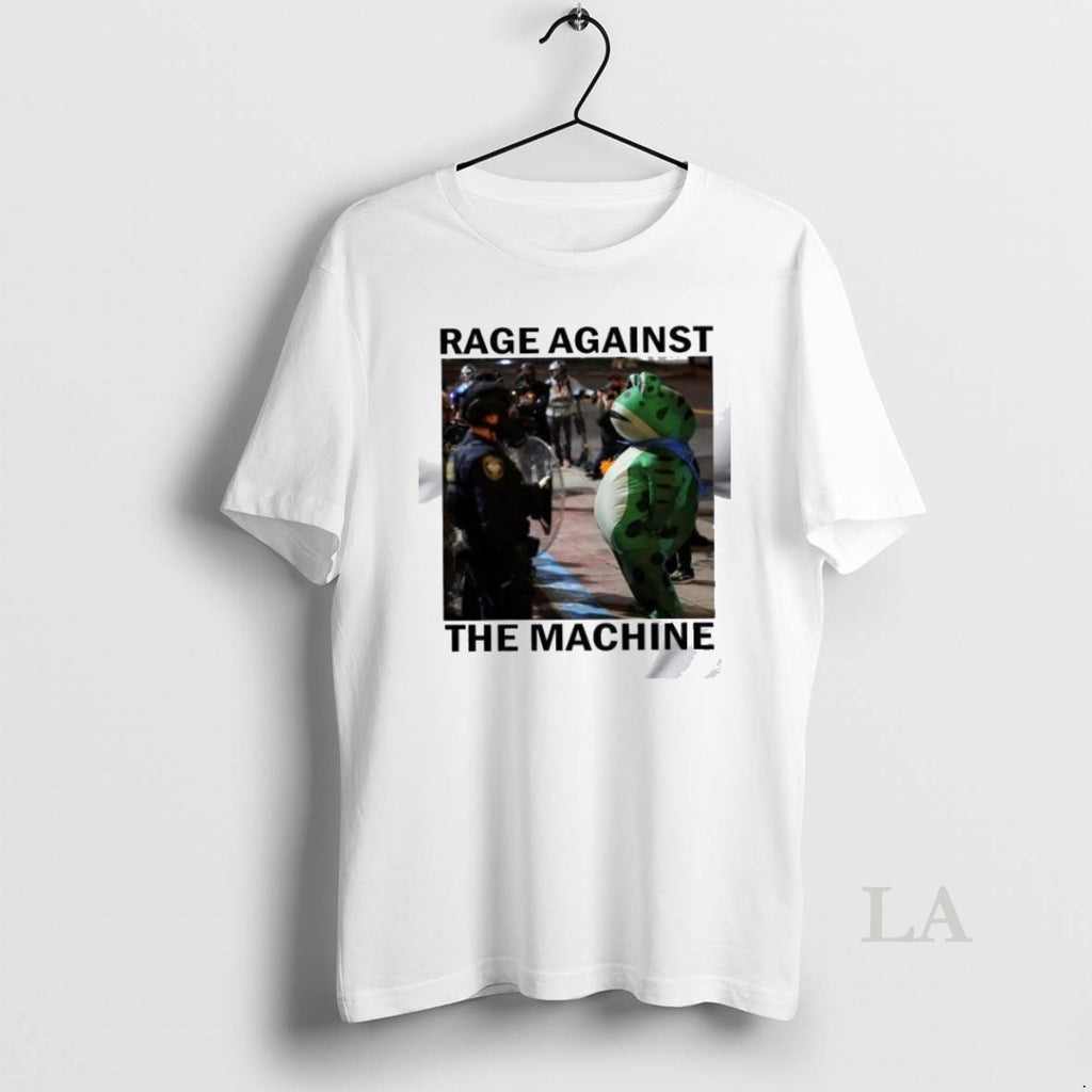 Original Portland Frog Protest Rage Against The Machine T Men