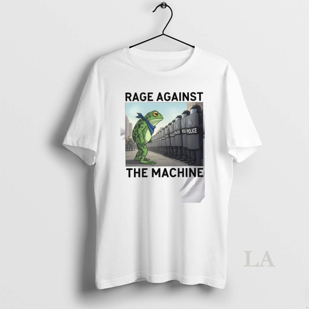 Original Portland Frog Rage Against The Machine Police T Men