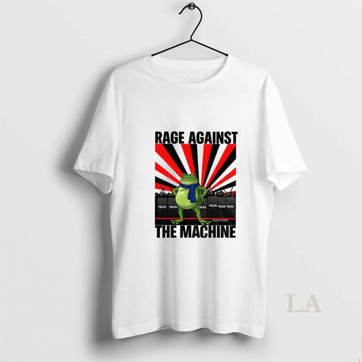 Original Portland Frog Rage Against The Machine Police Anti Trump Vintage