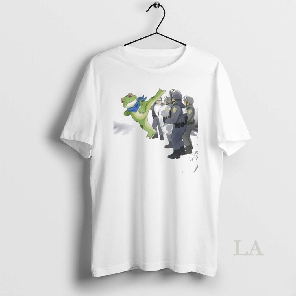 Original Portland Frog X Police Anti Fascism T Men