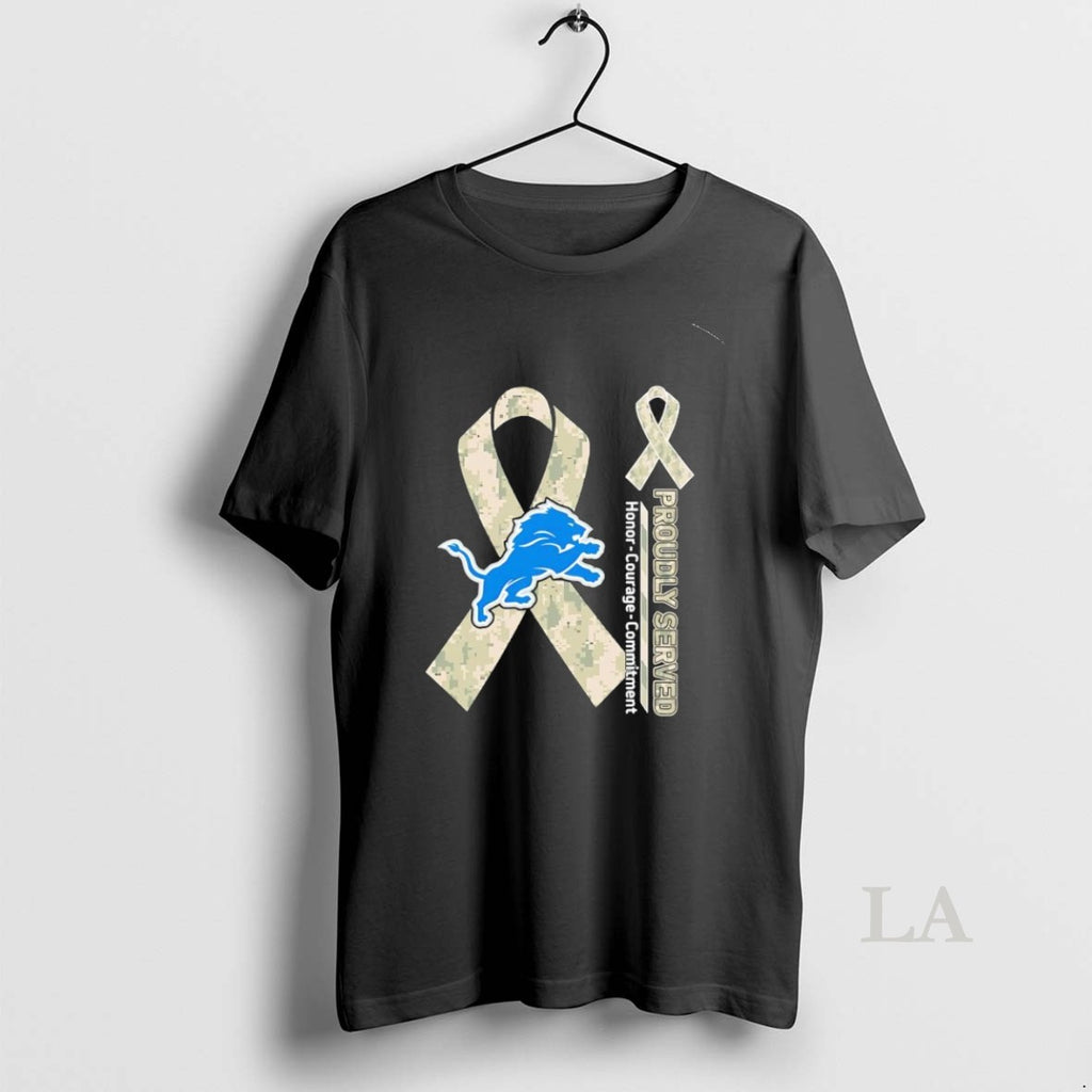 Original Proudly Served Honor Courage Commitment Detroit Lions Football