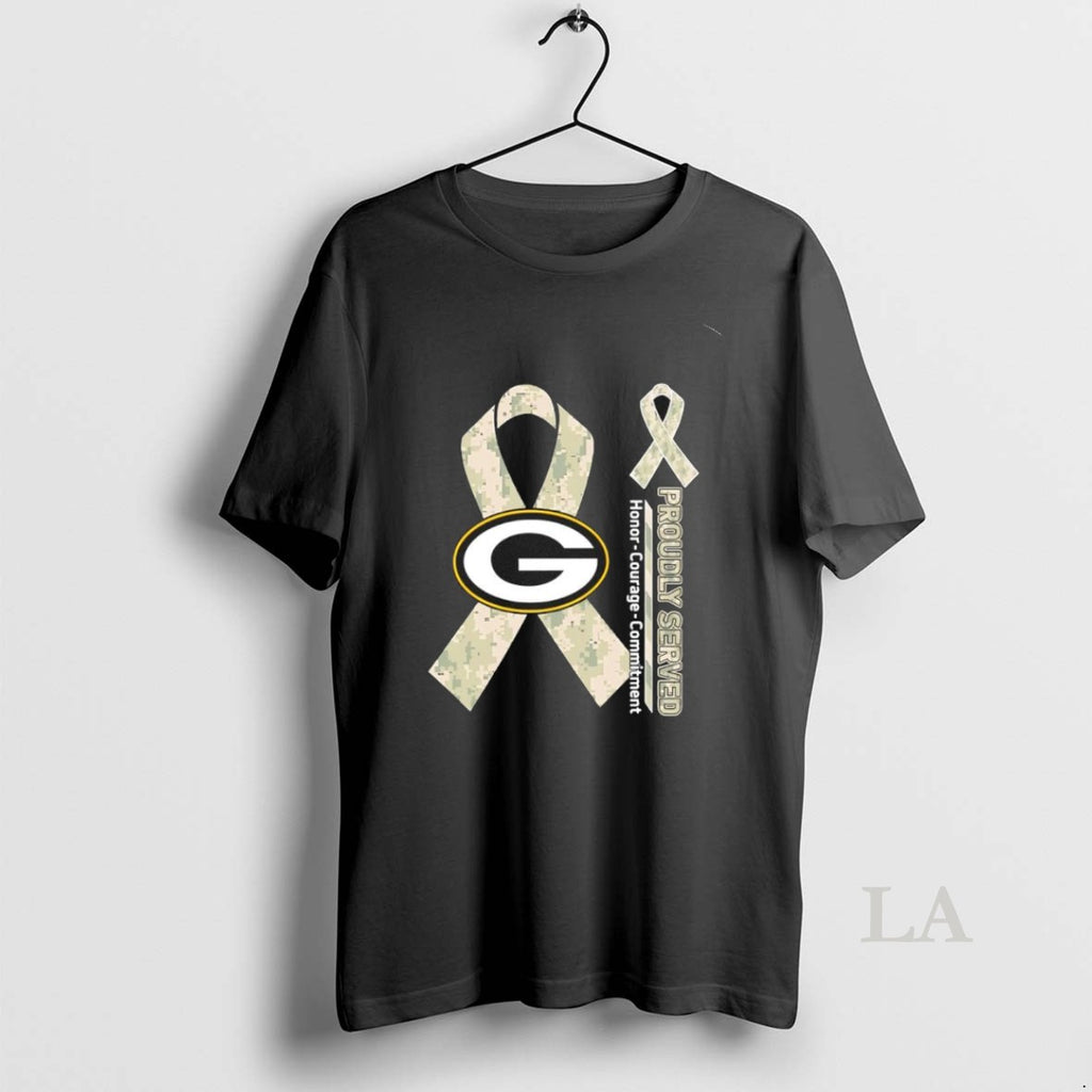 Original Proudly Served Honor Courage Commitment Green Bay Packers Football