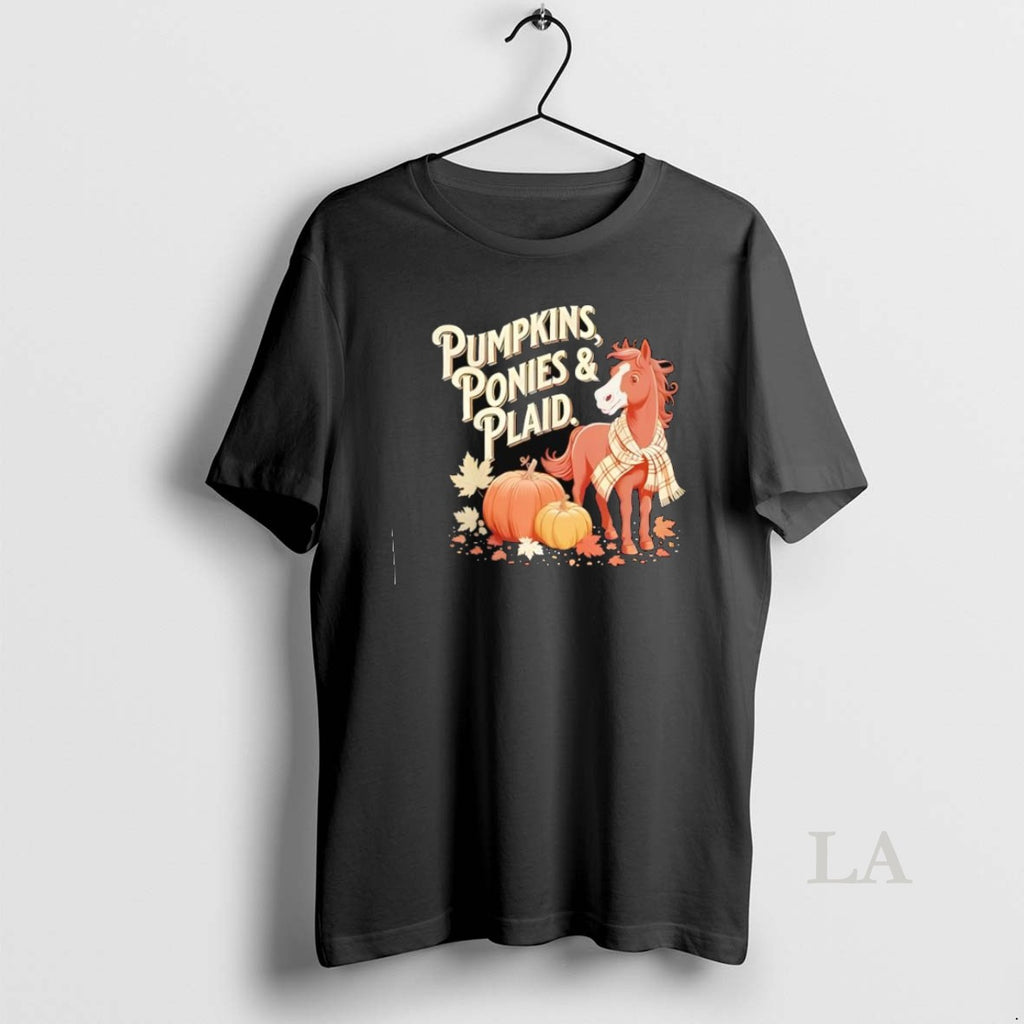 Original Pumpkins Ponies Plaid Halloween