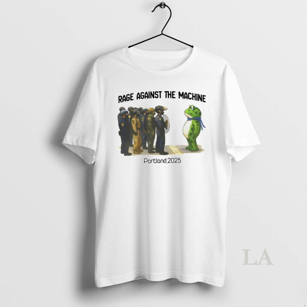 Original Rage Against The Machine Portland 2025 Frog Art