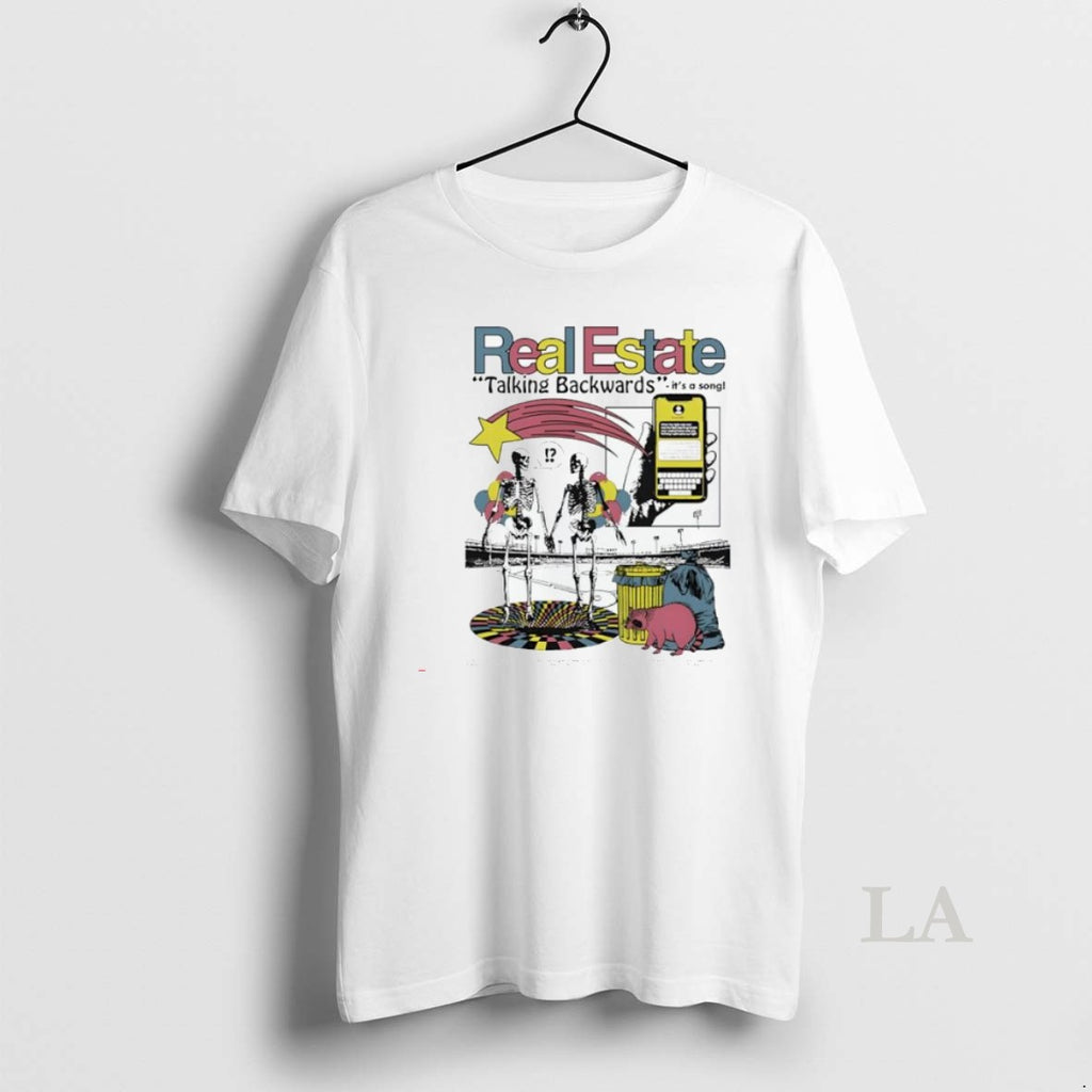 Original Real Estate Band Talking Backwards Its A Song Graphic