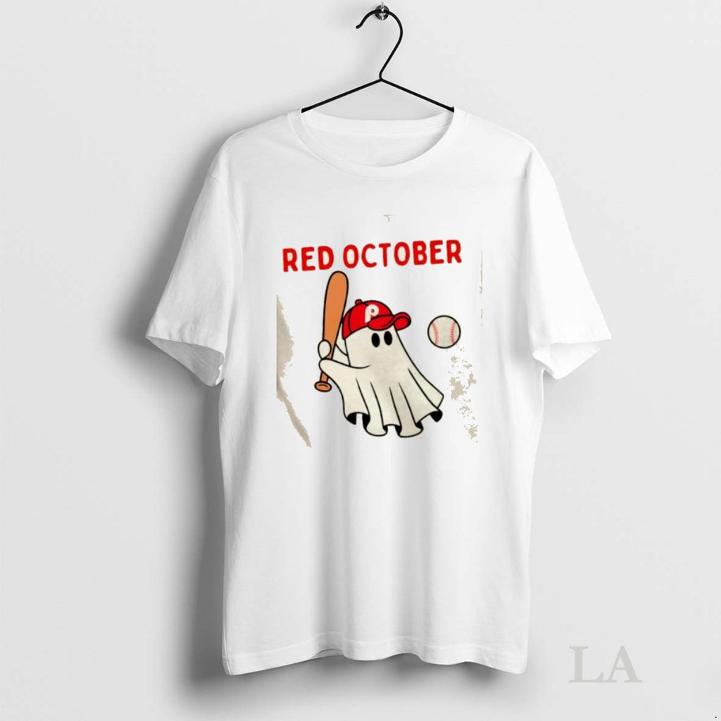 Original Red October Halloween Philadelphia Phillies Baseball Ghost