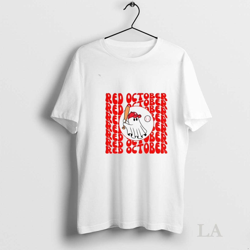 Original Red October Retro Wave Phillies Ghost