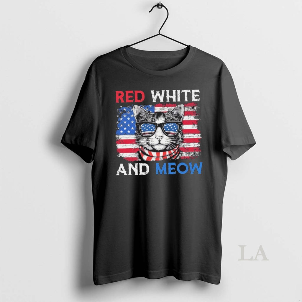 Original Red White Cats Vintage And Meow