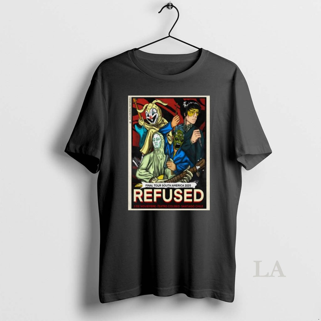 Original Refused November 3 2025 Teatro Coliseo In Santiago Chile Long Sleve