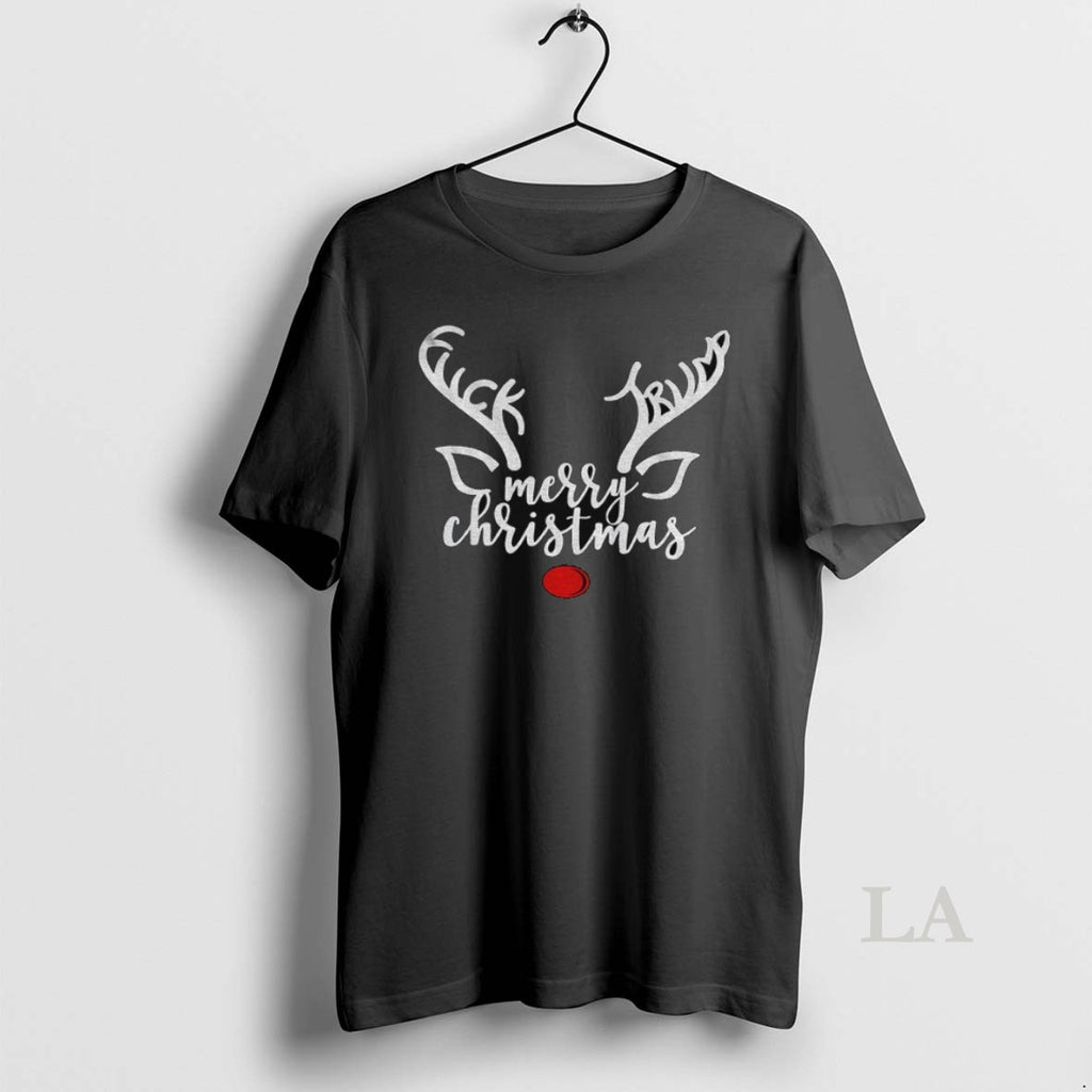 Original Reindeer Merry Christmas Fuck Trump