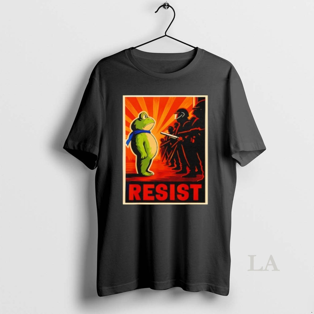 Original Resist Frog Portland Frog Protest Retro