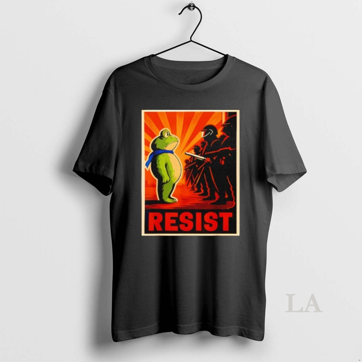 Original Resist Frog Portland Frog Protest Retro