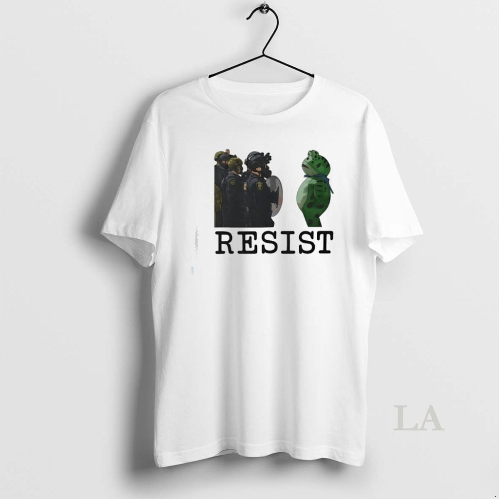 Original Resist Portland Frog Protest Anti Ice Anti Fascism
